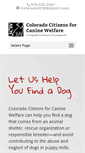 Mobile Screenshot of caninewelfare.org